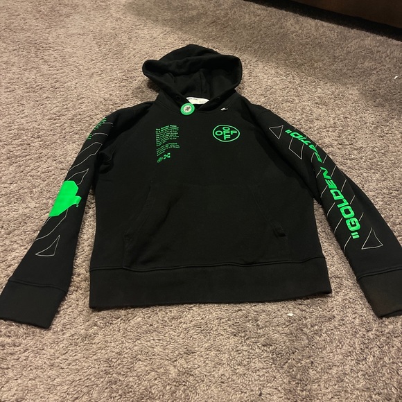 offwhite green incompiuto hoodie - Picture 1 of 15